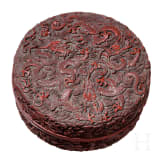 Rotlackdose "Neun Drachen", China, Qing-Dynastie, 19. Jhdt.