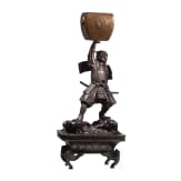 Samurai-Bronze mit R&auml;ucher-Koro, Japan, Meiji-Periode