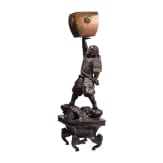 Samurai-Bronze mit R&auml;ucher-Koro, Japan, Meiji-Periode