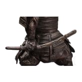 Samurai-Bronze mit R&auml;ucher-Koro, Japan, Meiji-Periode