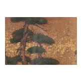 Rasende Samurai, Rimpa-Blattgoldmalerei, Japan, Edo-/Meiji-Periode