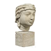 Gandhara-Stucco-Kopf, 5. - 6. Jhdt.