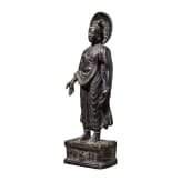 Bodhisattva Maitreya aus Bronze, Pakistan/Indien, 19. Jhdt.