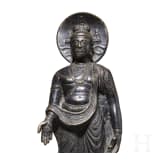 Bodhisattva Maitreya aus Bronze, Pakistan/Indien, 19. Jhdt.