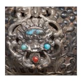 Luxuri&ouml;ses Paar silbermontierter Ritualgef&auml;&szlig;e (Bumpa), Tibet, 19. Jhdt.