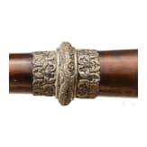 Zwei Tempeltrompeten (Dungchen), Nepal, um 1900