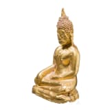 Kleine Buddha-Figur aus massivem Gold, Thailand, 17./18. Jhdt.