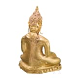 Kleine Buddha-Figur aus massivem Gold, Thailand, 17./18. Jhdt.