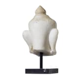 Buddhakopf aus Alabaster, Burma, Shan-Stil, 18./19. Jhdt.