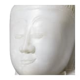 Buddhakopf aus Alabaster, Burma, Shan-Stil, 18./19. Jhdt.