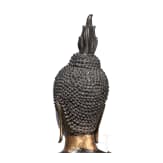 Gro&szlig;e Bronze des stehenden Buddha, Thailand, 18./19. Jhdt.
