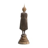 Stehender Buddha aus Bronze, Thailand, 19. Jhdt.