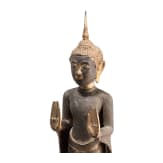Stehender Buddha aus Bronze, Thailand, 19. Jhdt.