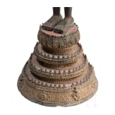 Stehender Buddha aus Bronze, Thailand, 19. Jhdt.