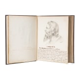 P. W. Wunder und Peter Hirsch (1889 - 1978) - "Die regierenden P&auml;pste" (285 Portr&auml;tzeichnungen) und eine Papstm&uuml;tze (Camauro)