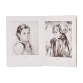 P. W. Wunder und Peter Hirsch (1889 - 1978) - "Die regierenden P&auml;pste" (285 Portr&auml;tzeichnungen) und eine Papstm&uuml;tze (Camauro)