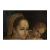 Maria mit Kind und Johannesknabe, Italien, 17. Jhdt.