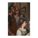Alexander der Gro&szlig;e und Kampaspe im Atelier des Apelles, &Ouml;l/Leinwand, Frankreich, 18. Jhdt.