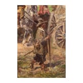Anton Hoffmann (1863 - 1938), Der Tross, M&uuml;nchen, wohl Anfang 20. Jhdt.