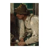 Emil Rau, "Rast vor der Almstube", M&uuml;nchen, um 1900