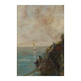 Otto Pippel - Im Fischerhafen, deutsch, 1. H&auml;lfte 20. Jhdt.
