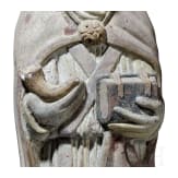 Steinfigur des Hl. Cornelius, Rheinland, 15./16. Jhdt.