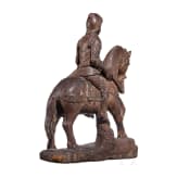 Seltene Skulptur eines sp&auml;tgotischen Ritters, Niederrhein, um 1500