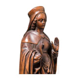Heiligenfigur aus Buchsbaumholz, Frankreich, 17. Jhdt.