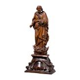 Mondsichelmadonna aus Buchsbaumholz, Flandern, Antwerpen, 17. Jhdt.