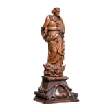 Mondsichelmadonna aus Buchsbaumholz, Flandern, Antwerpen, 17. Jhdt.