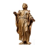 Geschnitzte Figur des Hl. Johannes, s&uuml;ddeutsch, 18. Jhdt.