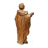 Geschnitzte Figur des Hl. Johannes, s&uuml;ddeutsch, 18. Jhdt.