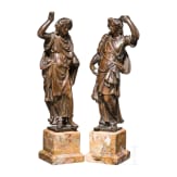 Ein Paar feine Renaissance-Bronzen, Italien oder Frankreich, um 1600
