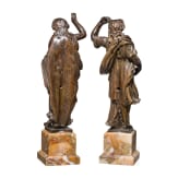 Ein Paar feine Renaissance-Bronzen, Italien oder Frankreich, um 1600