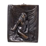 Kleine Bronzetafel mit weiblichem Akt, fl&auml;misch, 1. H&auml;lfte 17. Jhdt.