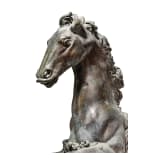 Ein Paar Hippocampi aus Bronze, Italien, 19. Jhdt.