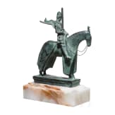 Nachbildung des Reiterstandbildes von Cangrande I. della Scala in Bronze, Italien, 19. Jhdt.