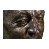Bronzener Portraitkopf des Papstes Paul VI., M&uuml;nchen, 2. H&auml;lfte 20. Jhdt.