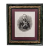 Zwei Portraits - Gro&szlig;f&uuml;rst Cesarewitsch Alexander Nikolaevitch, Thronfolger von Russland, sowie Gro&szlig;f&uuml;rstin Maria Nikolaevna, Pr&auml;sidentin der Kaiserlich-Russischen Kunstakademie