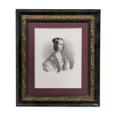 Zwei Portraits - Gro&szlig;f&uuml;rst Cesarewitsch Alexander Nikolaevitch, Thronfolger von Russland, sowie Gro&szlig;f&uuml;rstin Maria Nikolaevna, Pr&auml;sidentin der Kaiserlich-Russischen Kunstakademie