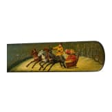 Zwei Lack-Papiermesser mit Sommer- und Wintertroika, Russland, Ende 19. Jhdt.