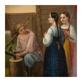 Zwei kleine Lackschalen, Russland, Danilowo, Nikolai Lukutin, 1882 - 1894