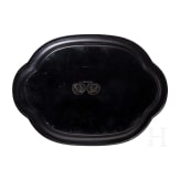 Gro&szlig;es Lacktablett mit b&auml;uerlicher Abschiedsszene, Russland, Ostaschkowo, Werkstatt Osip F. Wischnjakow mit S&ouml;hnen, 1885 - 1887