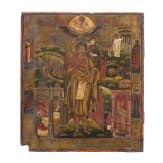 Ikone mit Johannes dem T&auml;ufer und Szenen aus seinem Leben, Russland, Wetka, Ende 19. Jhdt.
