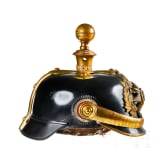 Helm f&uuml;r Offiziere der 26. Feldartillerie-Brigade Hessens, letztes Modell