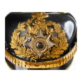 Helm f&uuml;r Offiziere der 26. Feldartillerie-Brigade Hessens, letztes Modell