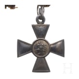 Zweiteilige Ordensschnalle mit St.-Georgs-Kreuzen