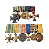 Friedrich von Frankenberg und Proschlitz - zwei Ordensschnallen, Napoleonischer bzw. Dt.-Frz. Krieg