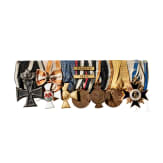 Brevet Major General Theodor August Adolf Krause - a medal bar, Franco Prussian Era