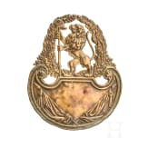 S&auml;bel der Mousquetaires du Roi, Modell 1814, Sammleranfertigung des 20. Jhdts., sowie Tschako-Emblem